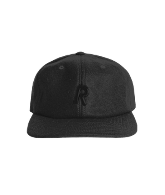 R Logo Embroidered Wool Cap